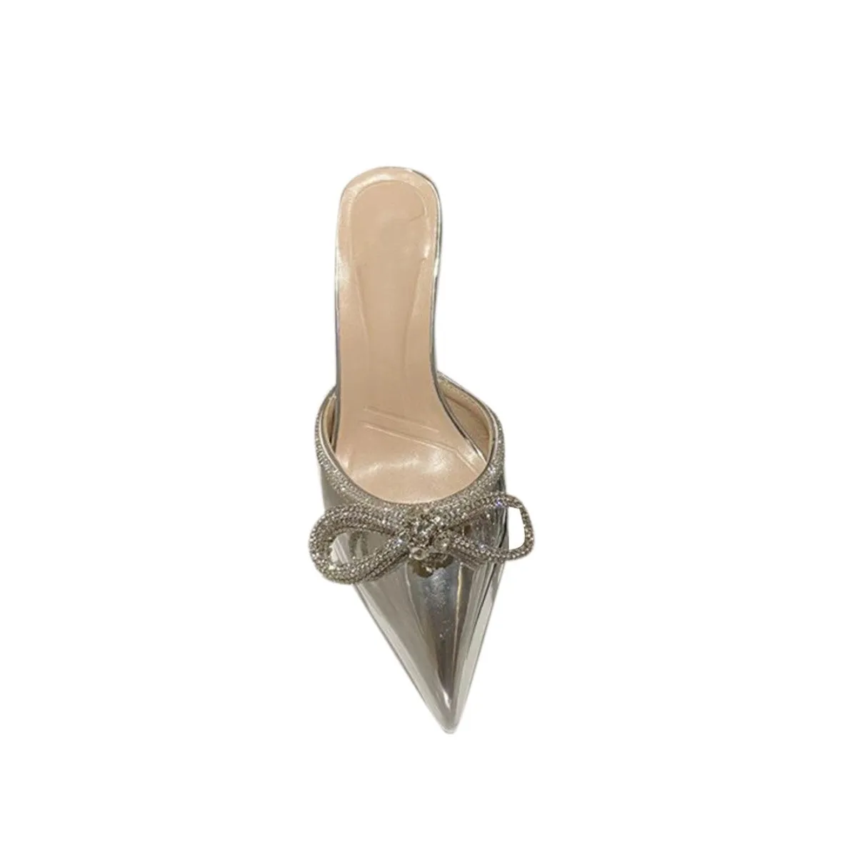 NAIJE Diamante Bow Mules Sandals