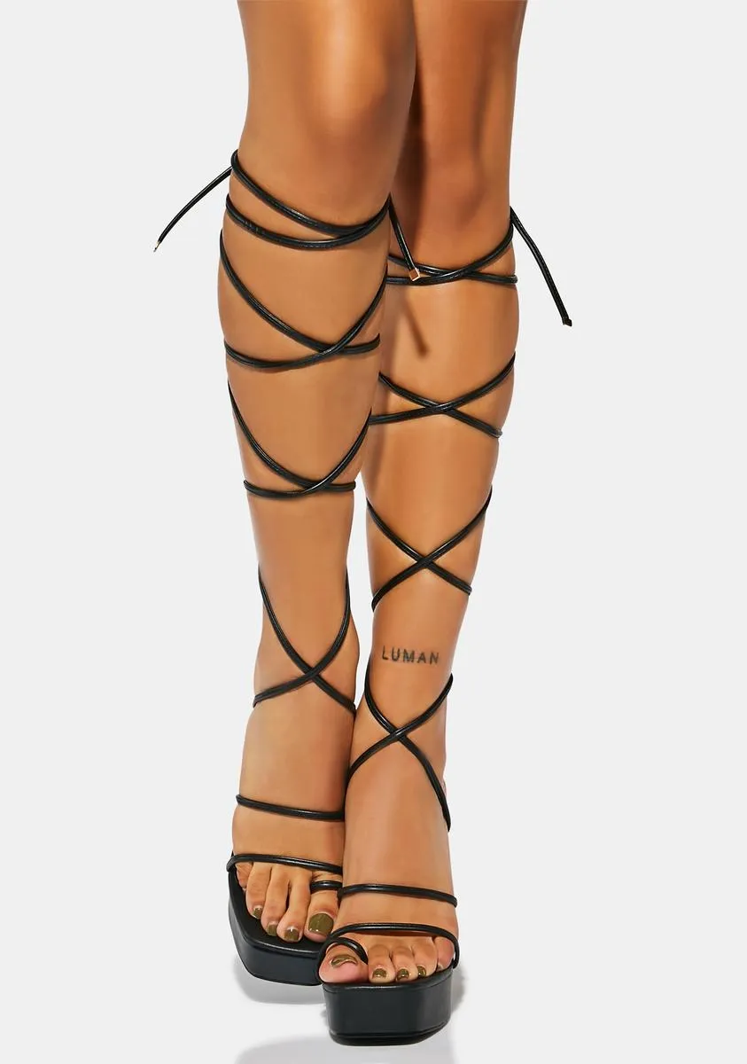 Never Ending Love Wrap Heels