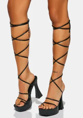 Never Ending Love Wrap Heels