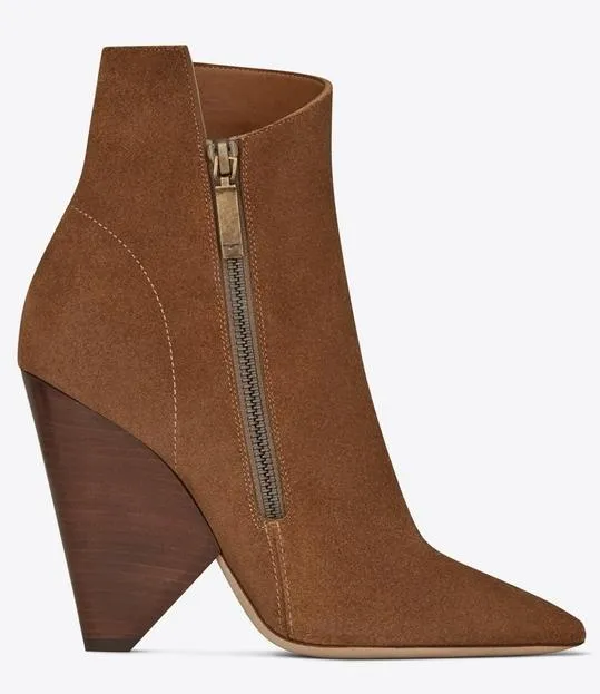 Niki Wedge Bootie in Suede
