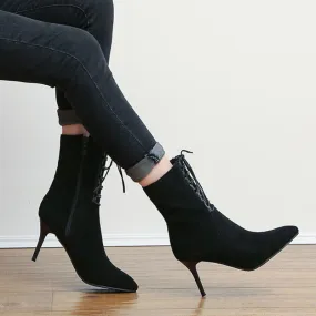 Office Work Hot Sale Simple Zipper Short Boots
