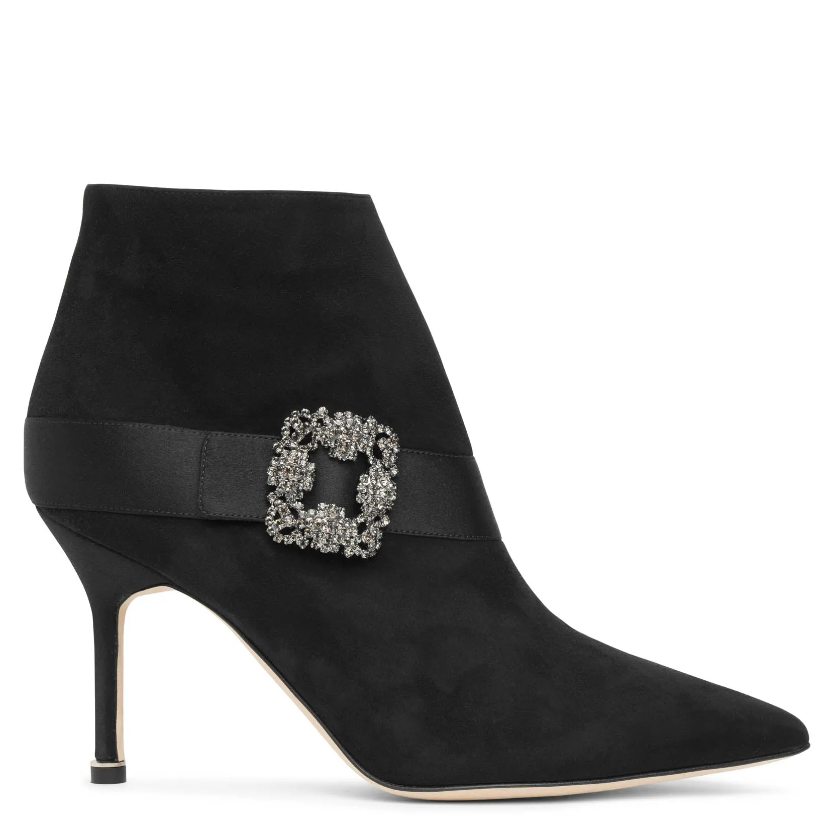 Plinianu black suede ankle boots