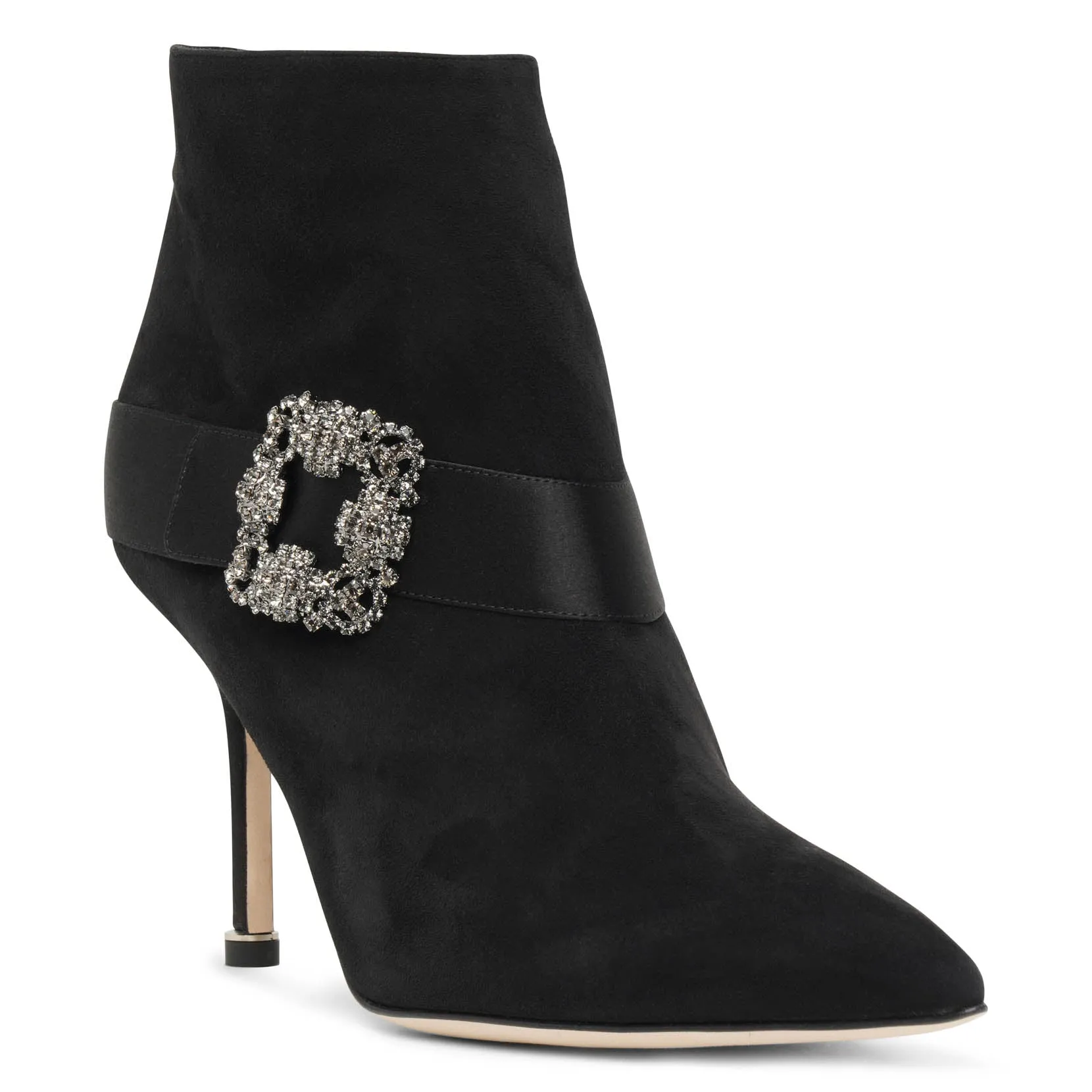 Plinianu black suede ankle boots