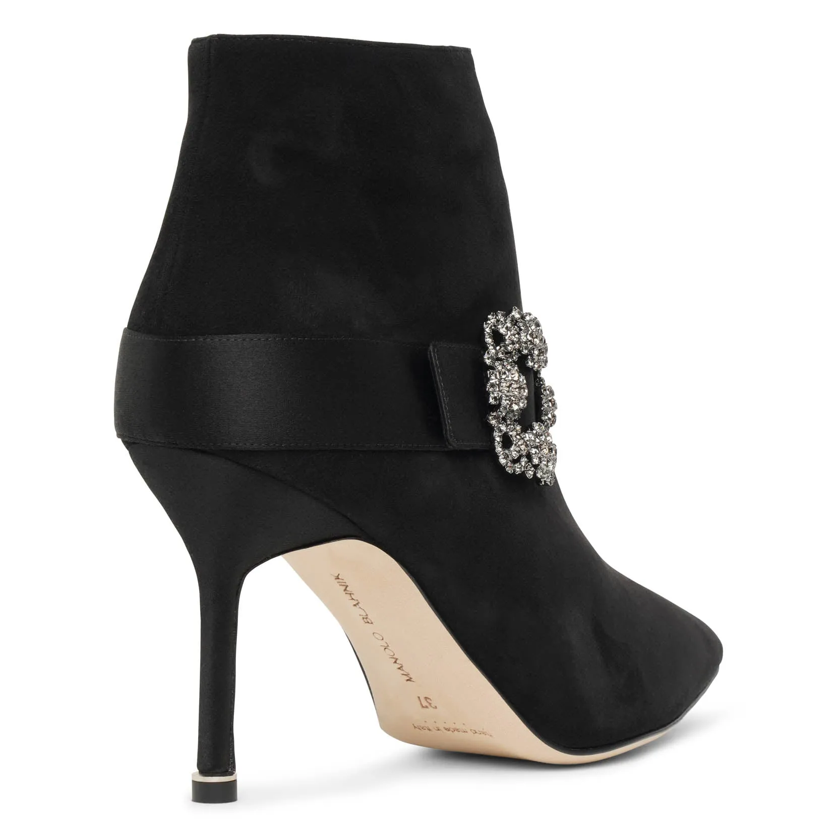 Plinianu black suede ankle boots