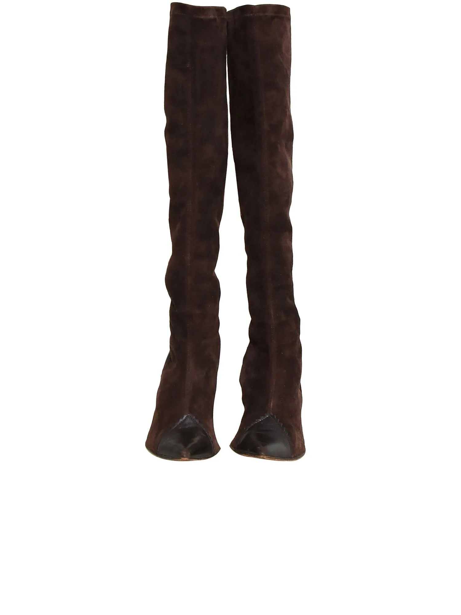 Pointed Suede Boots