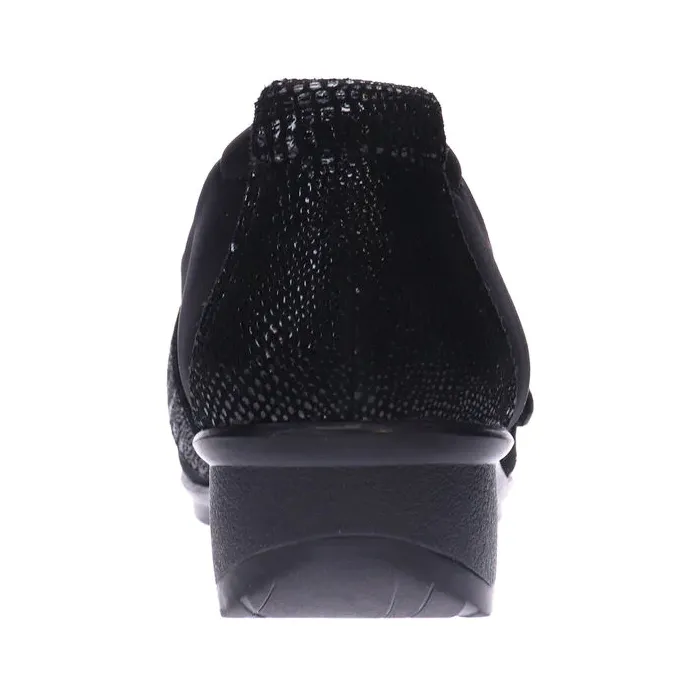 Revere Genoa Black Stretch Loafer (Women's)