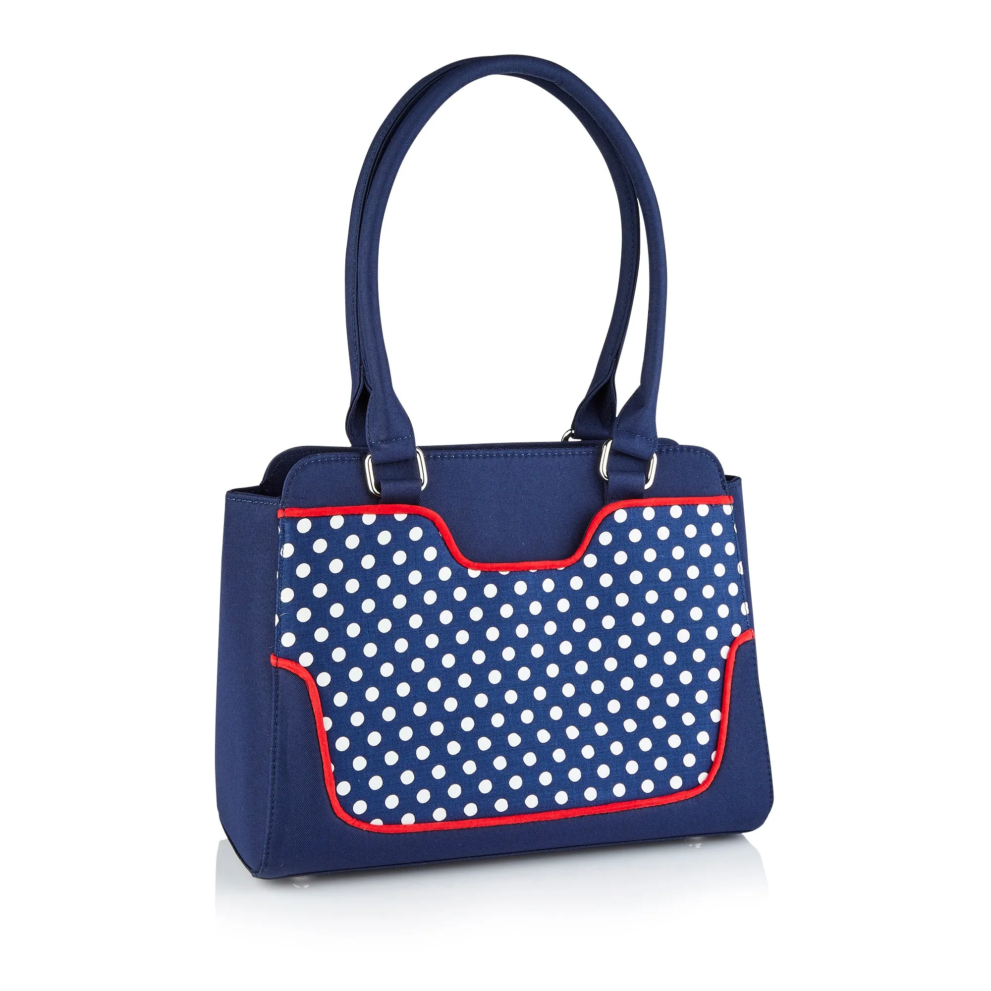 Ruby Shoo Tunis Navy Stripe Large Bag (Matches Davina Flats)