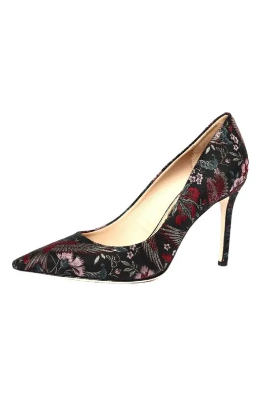 Sam Edelman Hazel Taper Toe Heeled Pump - Bird Print Fabric