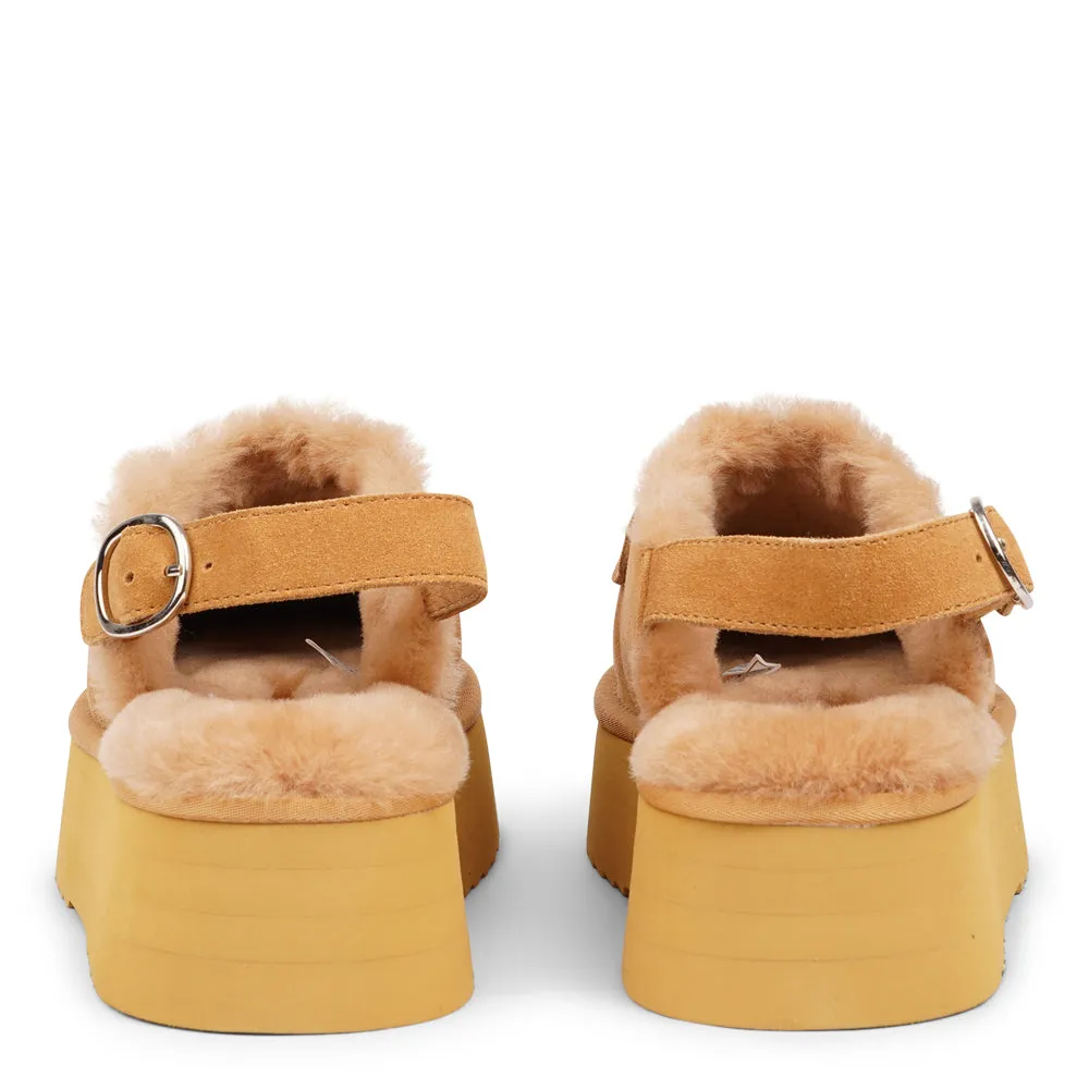 Siple - Suede Mules with shearling