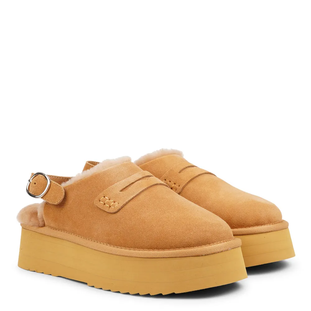 Siple - Suede Mules with shearling