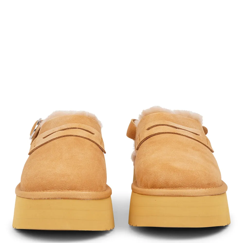 Siple - Suede Mules with shearling