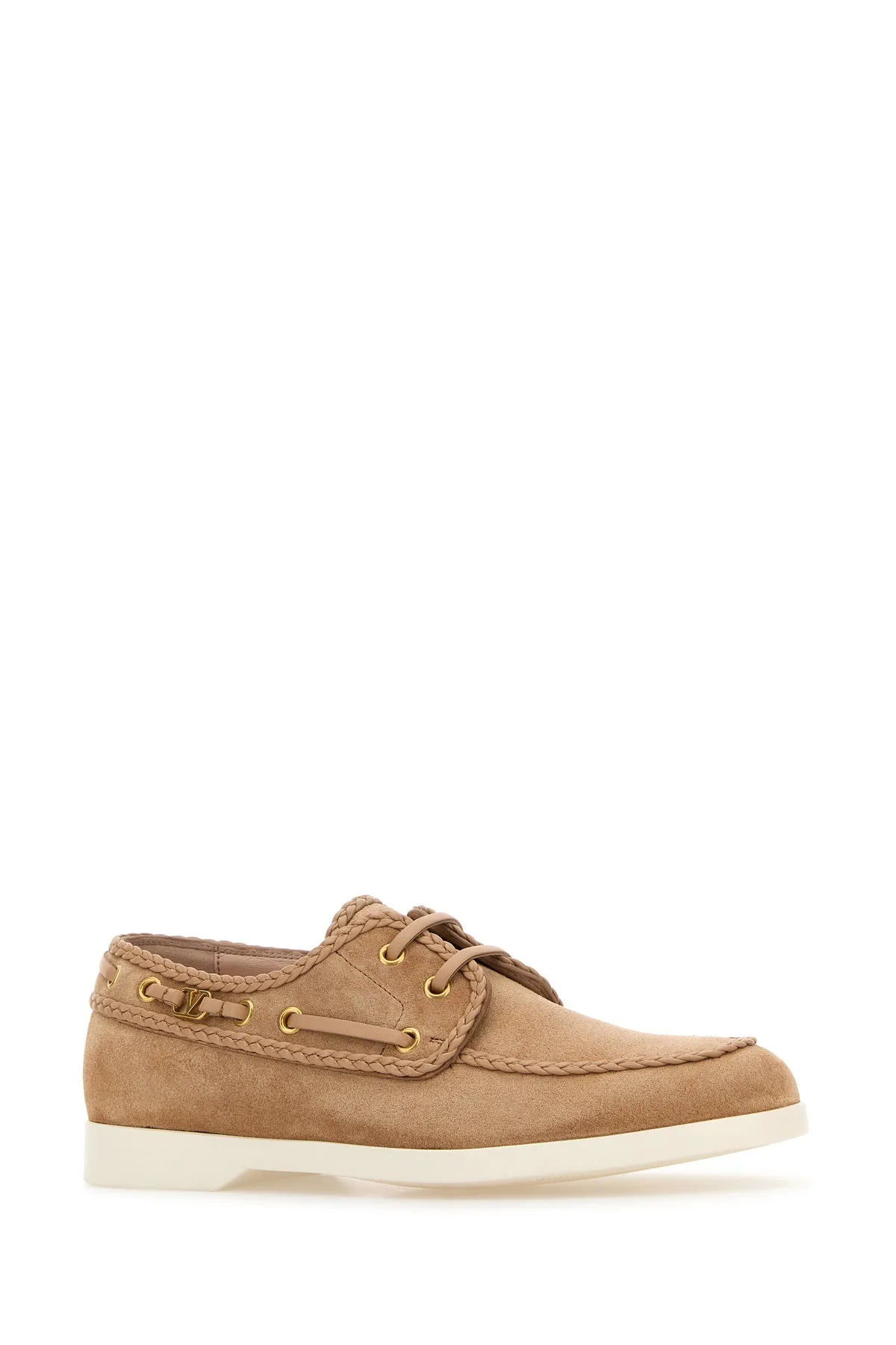 Skin pink suede loafers