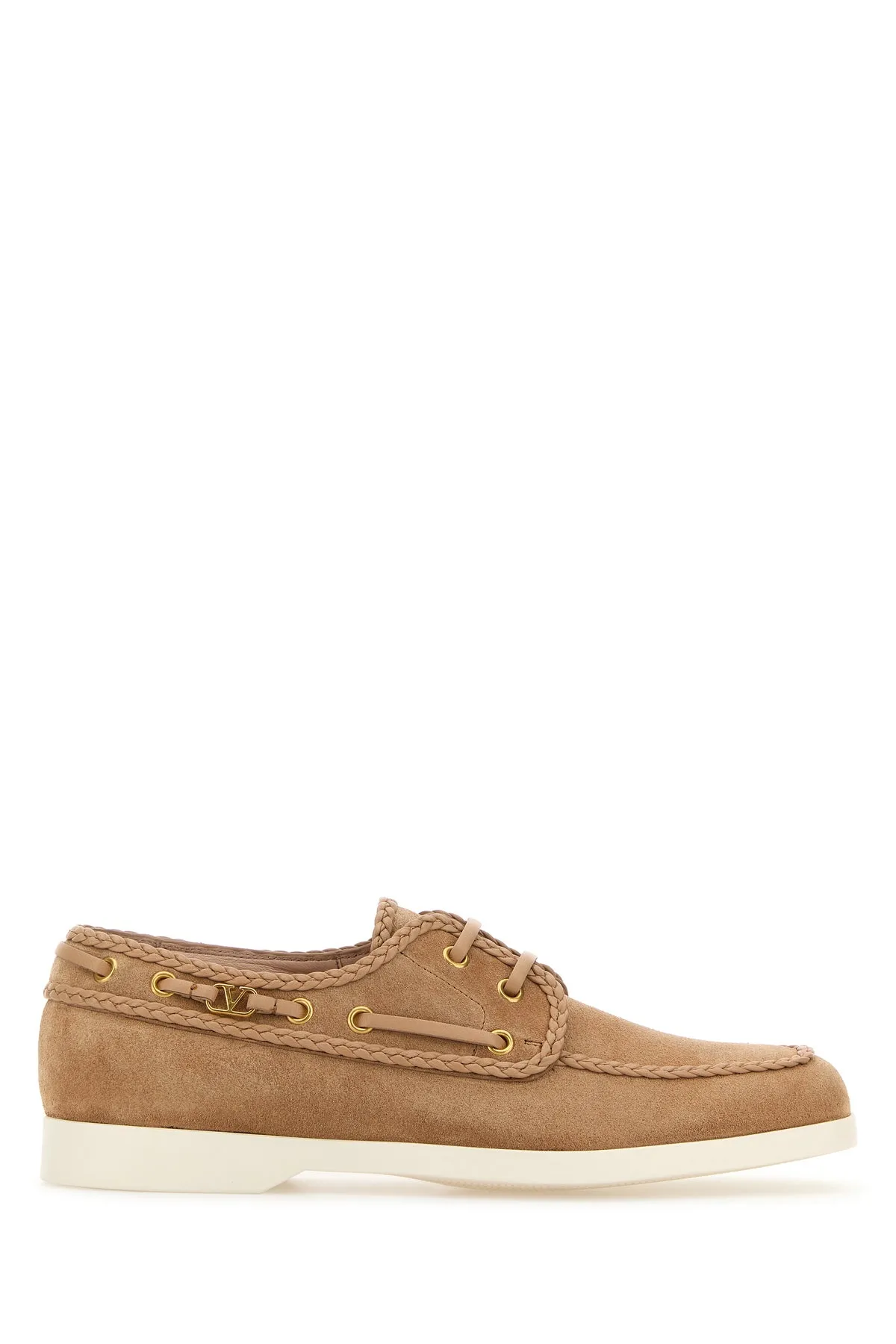 Skin pink suede loafers