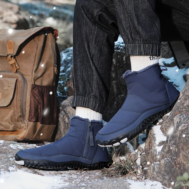 Snow Boots Winter Warm Outdoor Casual Hiking Shoes Wear-Resistant Non-slip & Waterproof Winter Barefoot Shoe (Unisex)