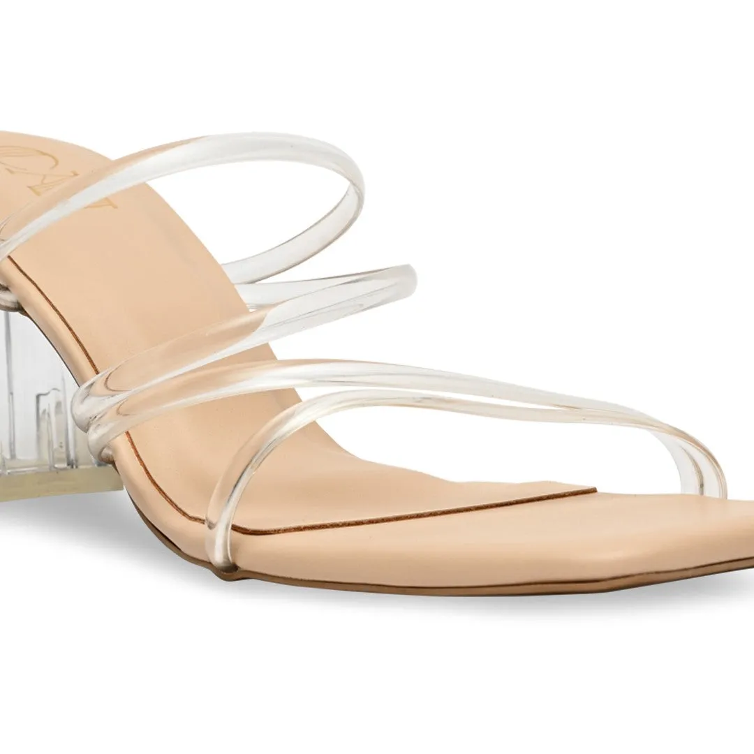 Strappy Clear Heels