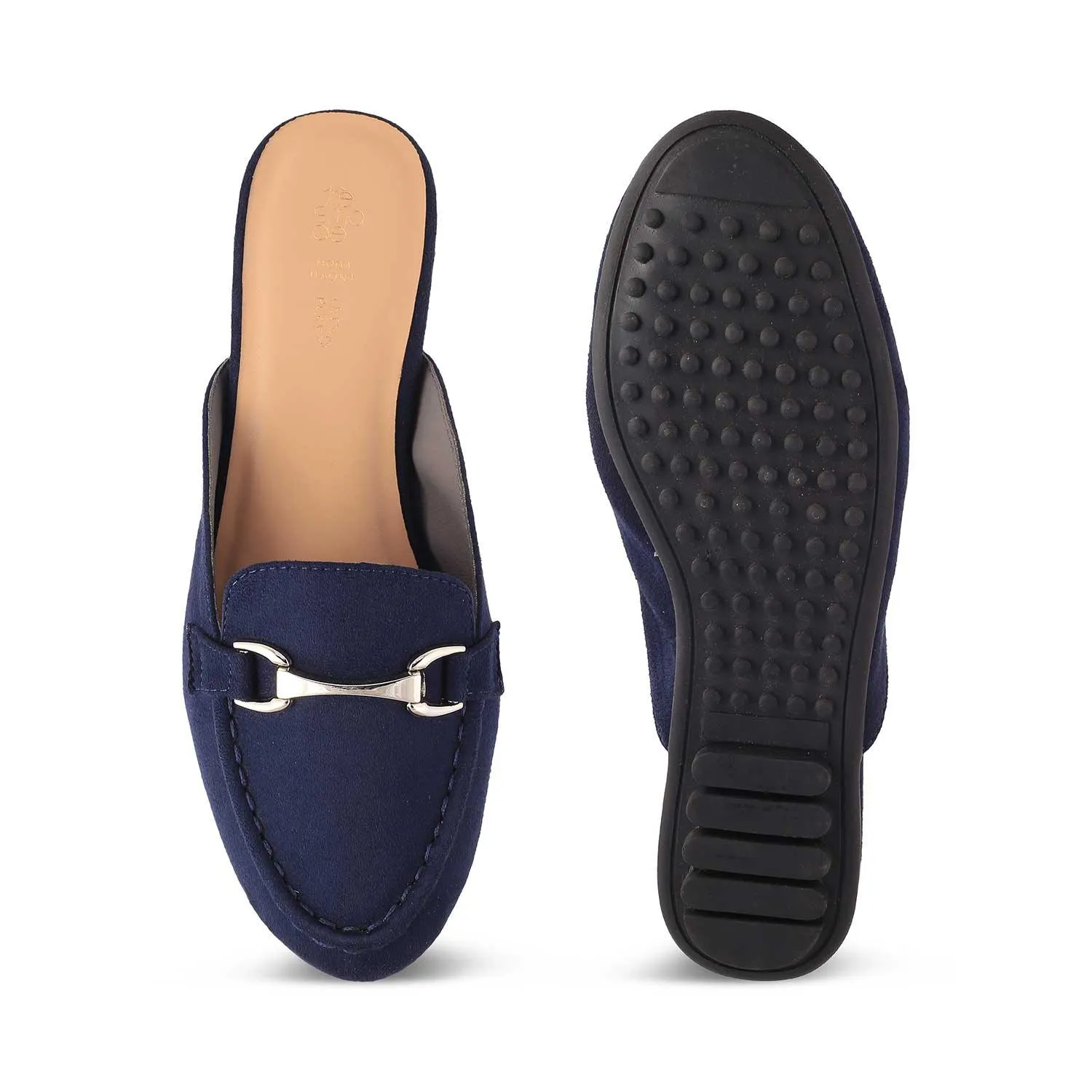 The Mlip Blue Women's Dress Mules Tresmode