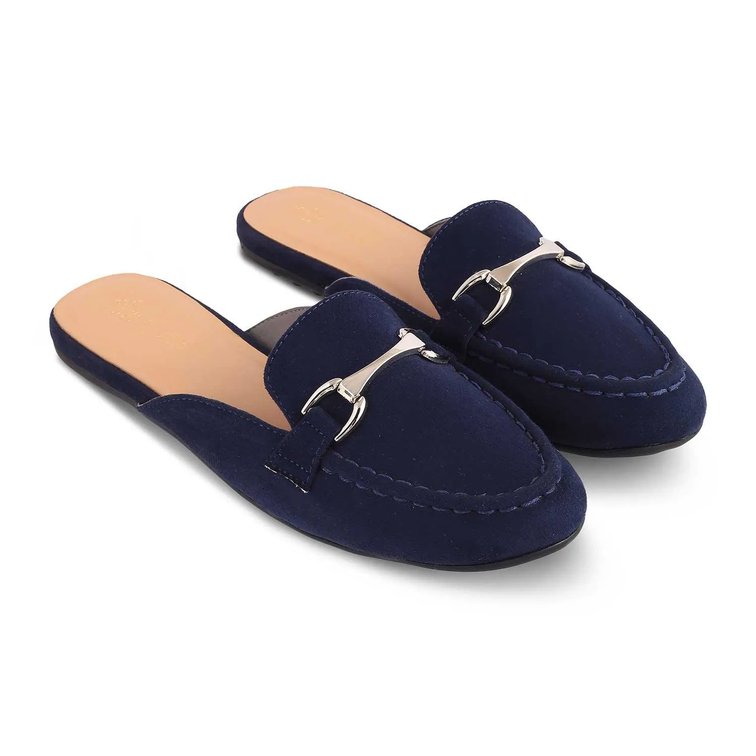 The Mlip Blue Women's Dress Mules Tresmode