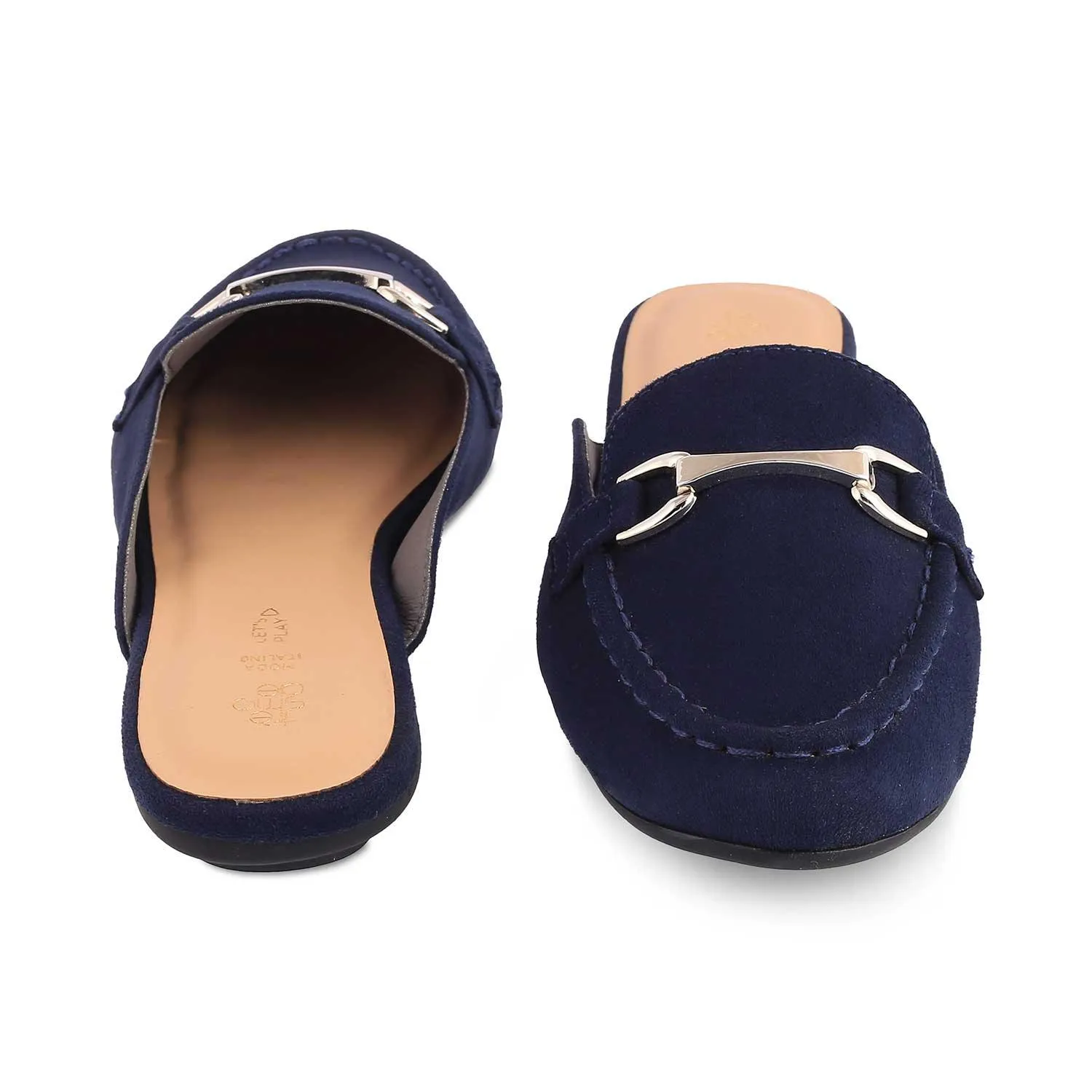 The Mlip Blue Women's Dress Mules Tresmode