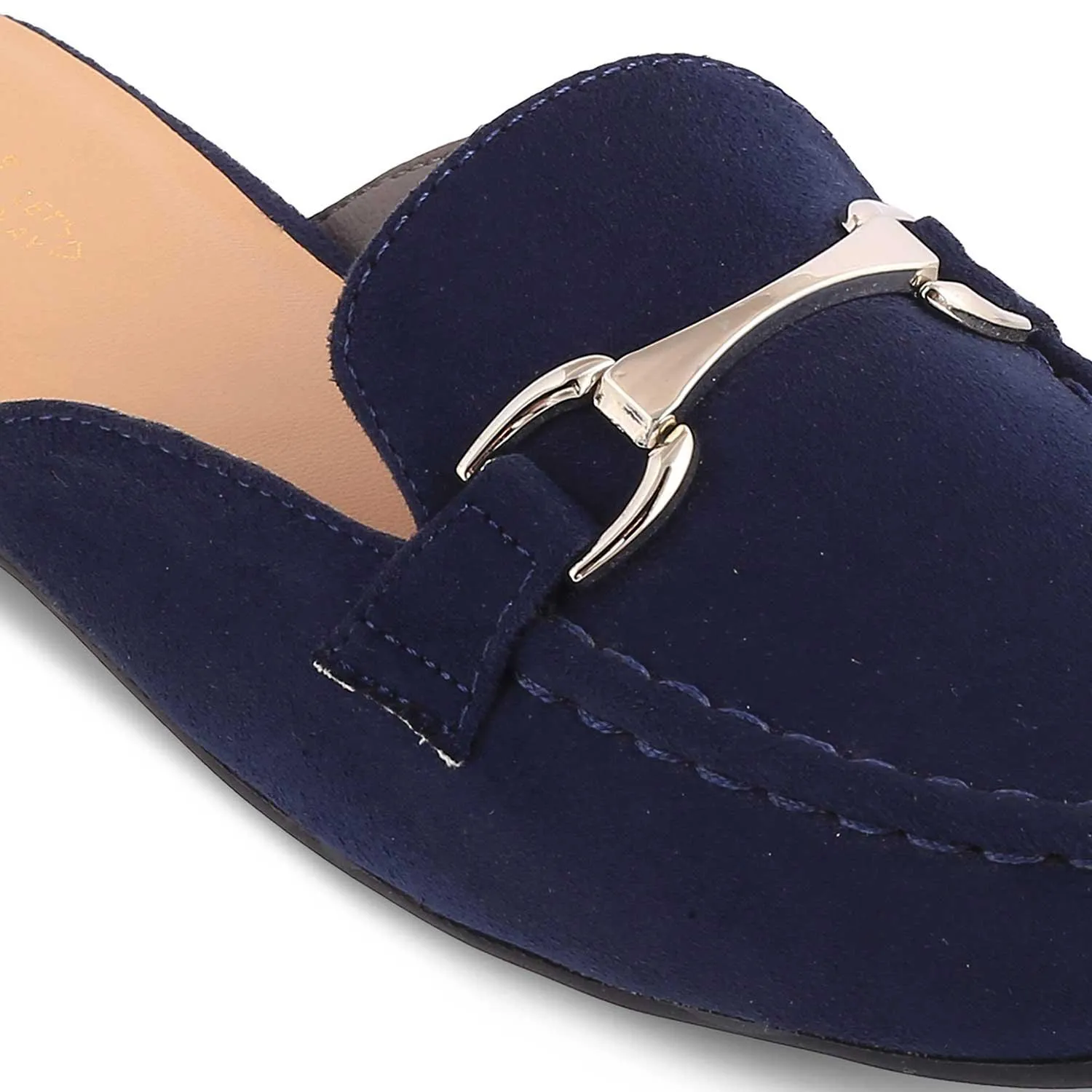 The Mlip Blue Women's Dress Mules Tresmode