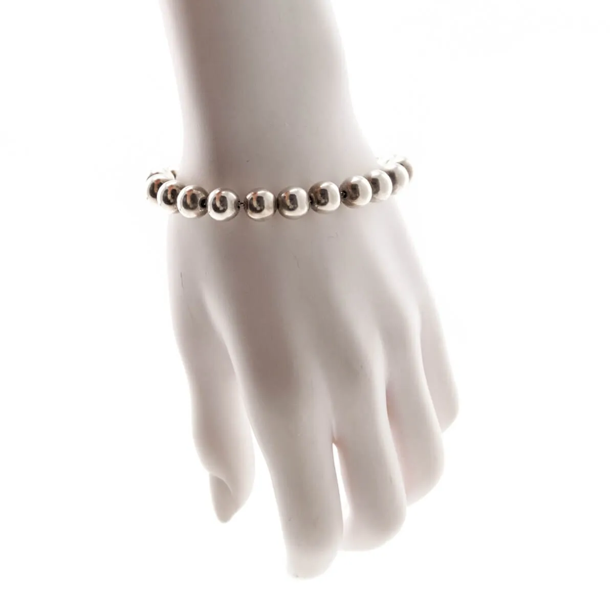 Tiffany & Co. Sterling Silver HardWear Ball Bead Bracelet