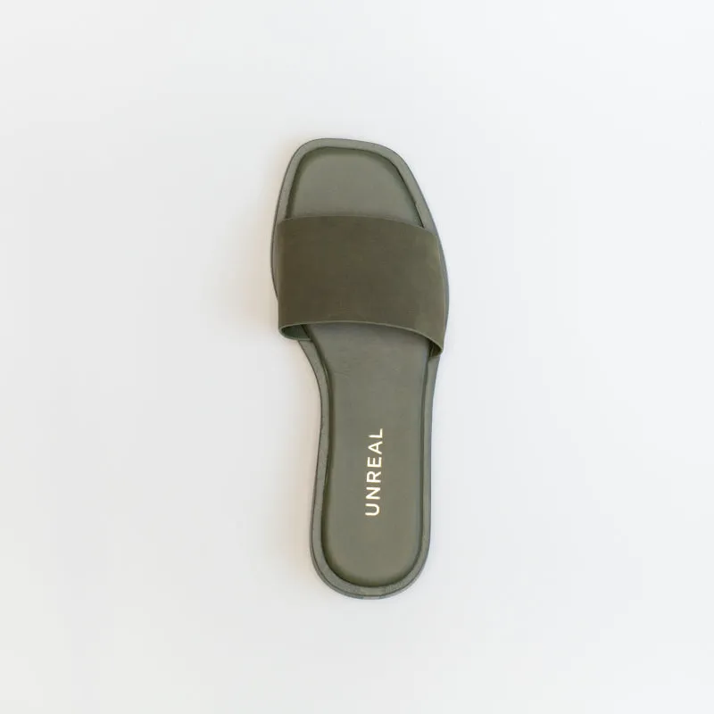 Unreal Women Flatform Band Mule _ 150638