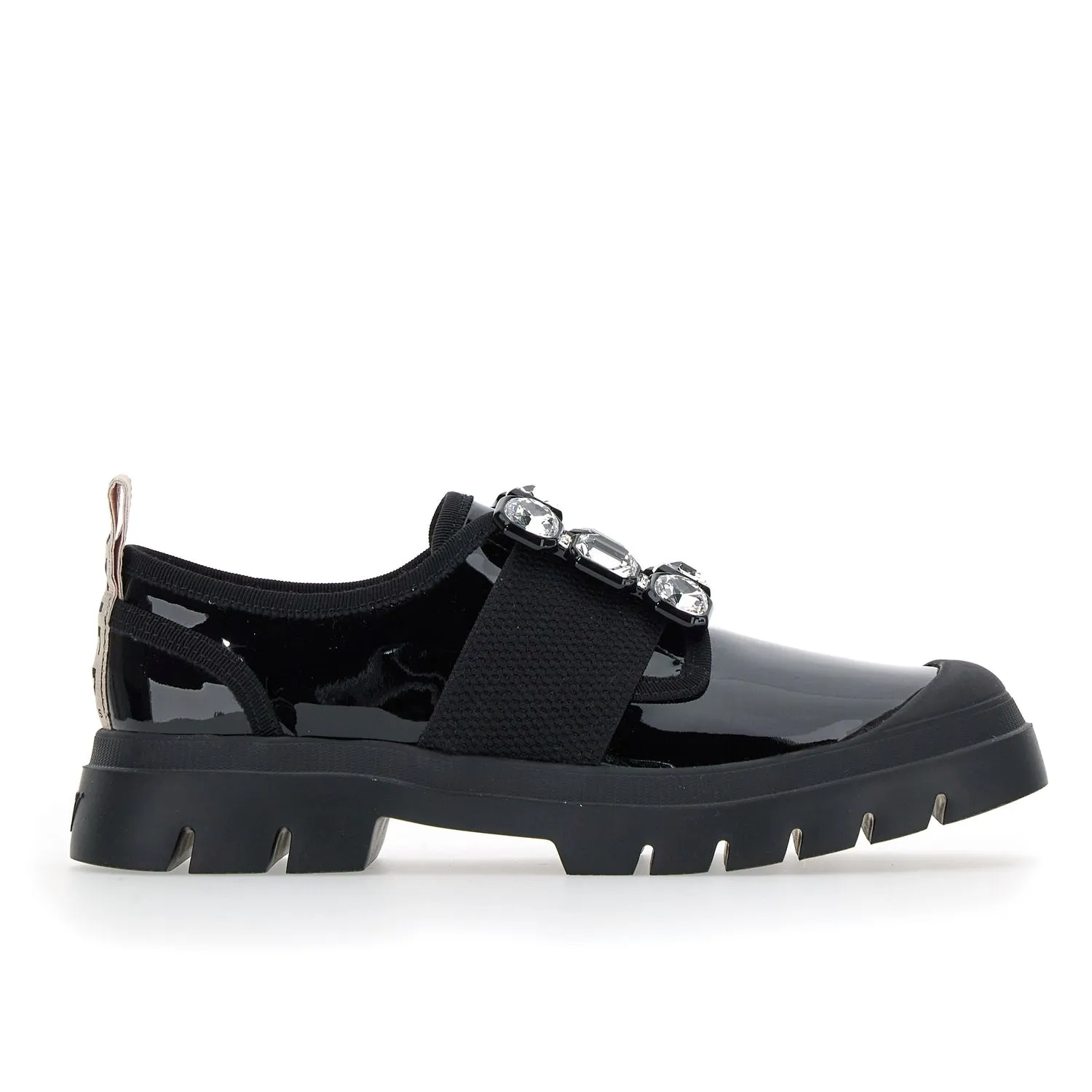 Walky Viv' Strass Buckle Sneakers in Patent Leather