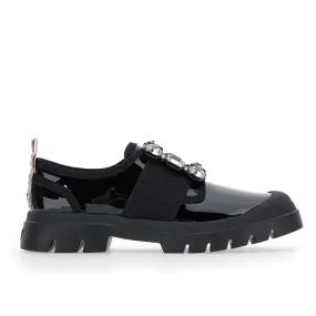 Walky Viv' Strass Buckle Sneakers in Patent Leather