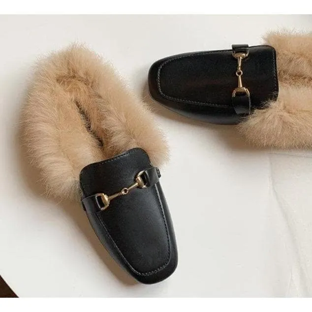 Women's Fur Lined Mules