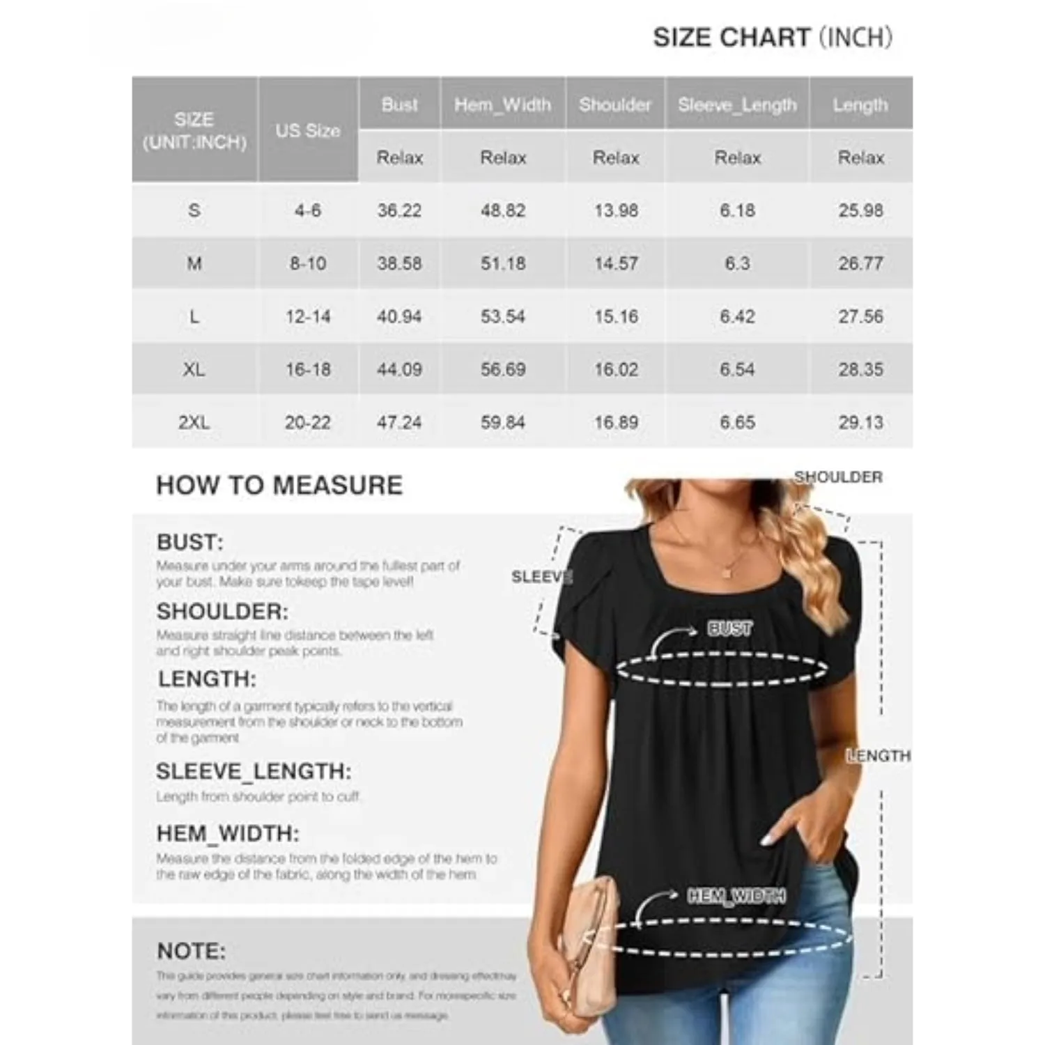 Women's Petal Short Sleeve Square Neck Tunic Tops