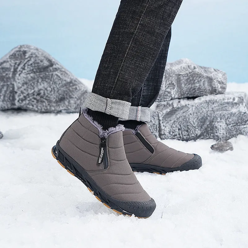 Women's Winter Shoes Warm Lined Snow Boots Zip short shaft boots Flat Outdoor Comfortable Non-slip Winter Boots