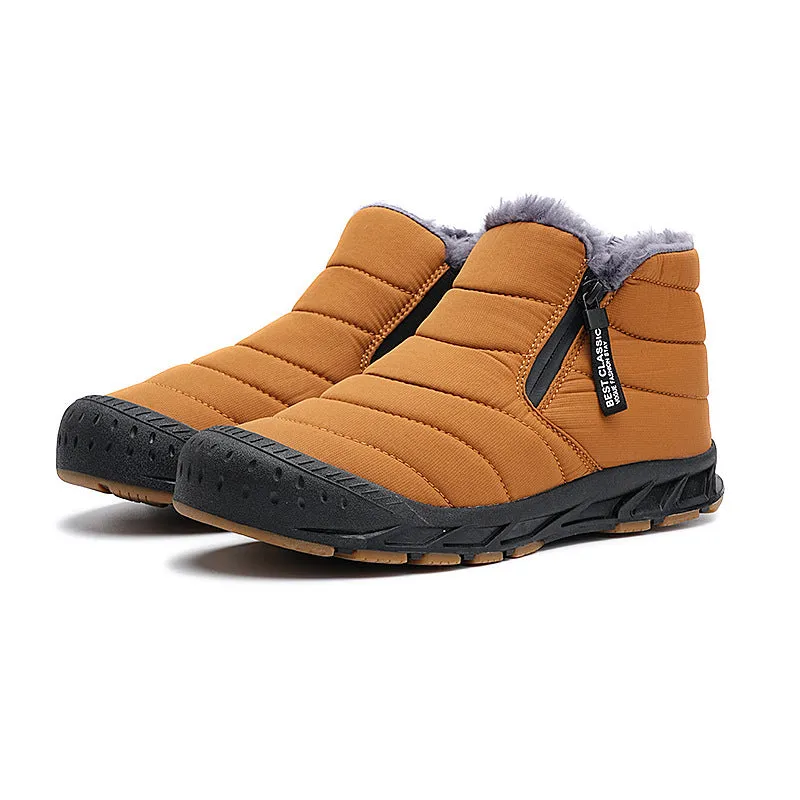 Women's Winter Shoes Warm Lined Snow Boots Zip short shaft boots Flat Outdoor Comfortable Non-slip Winter Boots