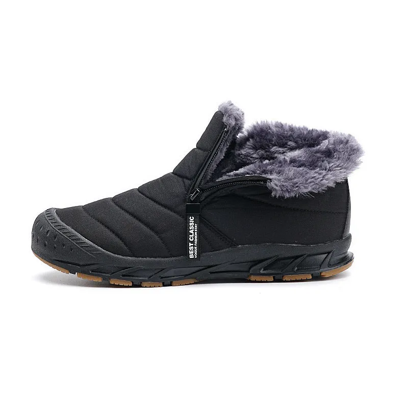 Women's Winter Shoes Warm Lined Snow Boots Zip short shaft boots Flat Outdoor Comfortable Non-slip Winter Boots