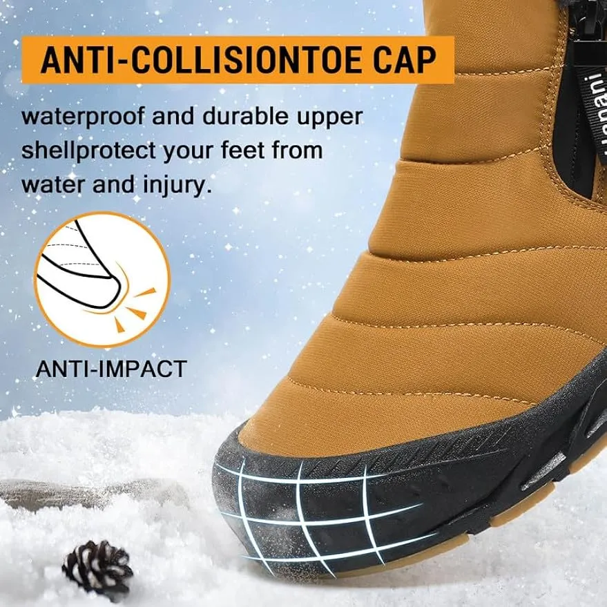 Women's Winter Shoes Warm Lined Snow Boots Zip short shaft boots Flat Outdoor Comfortable Non-slip Winter Boots