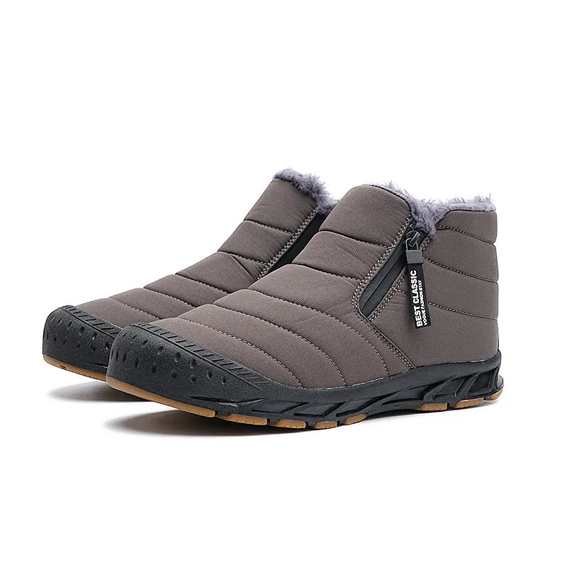 Women's Winter Shoes Warm Lined Snow Boots Zip short shaft boots Flat Outdoor Comfortable Non-slip Winter Boots