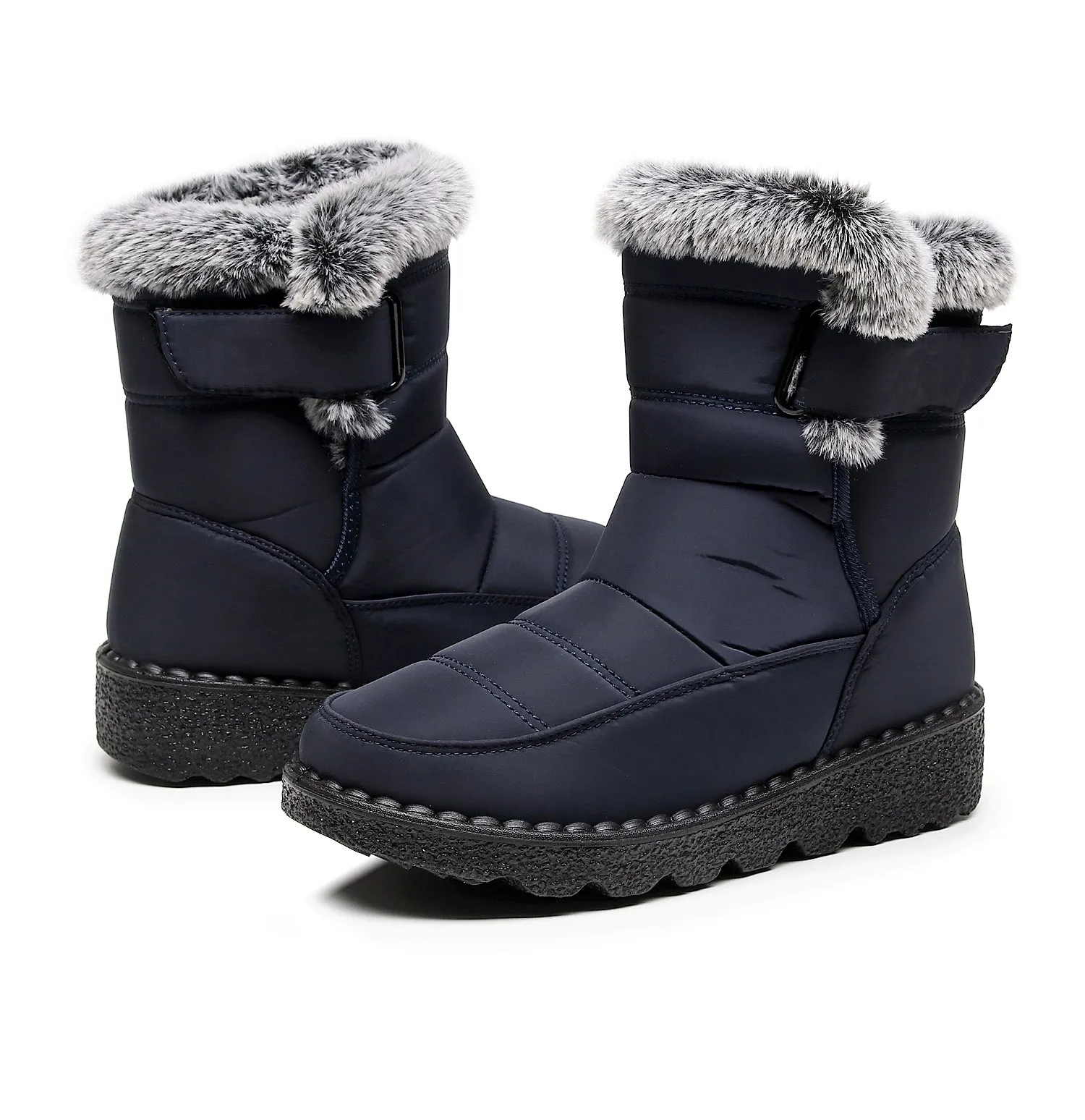 Women's Winter Snow Boots with Warm Lining Comfortable Non-slip Ankle boots Waterproof Outdoor Walking Platform Shoes