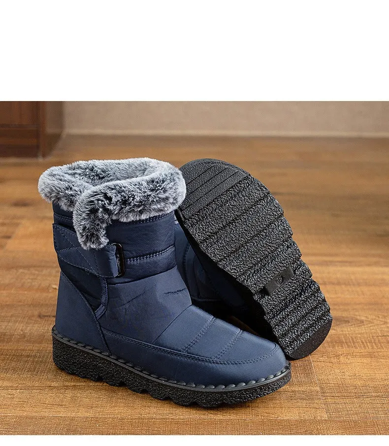 Women's Winter Snow Boots with Warm Lining Comfortable Non-slip Ankle boots Waterproof Outdoor Walking Platform Shoes